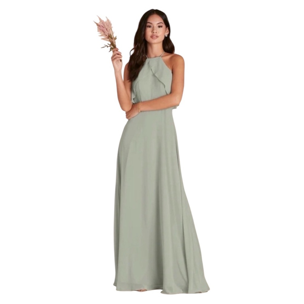 Birdy Grey Sage Green Halter Maxi Dress